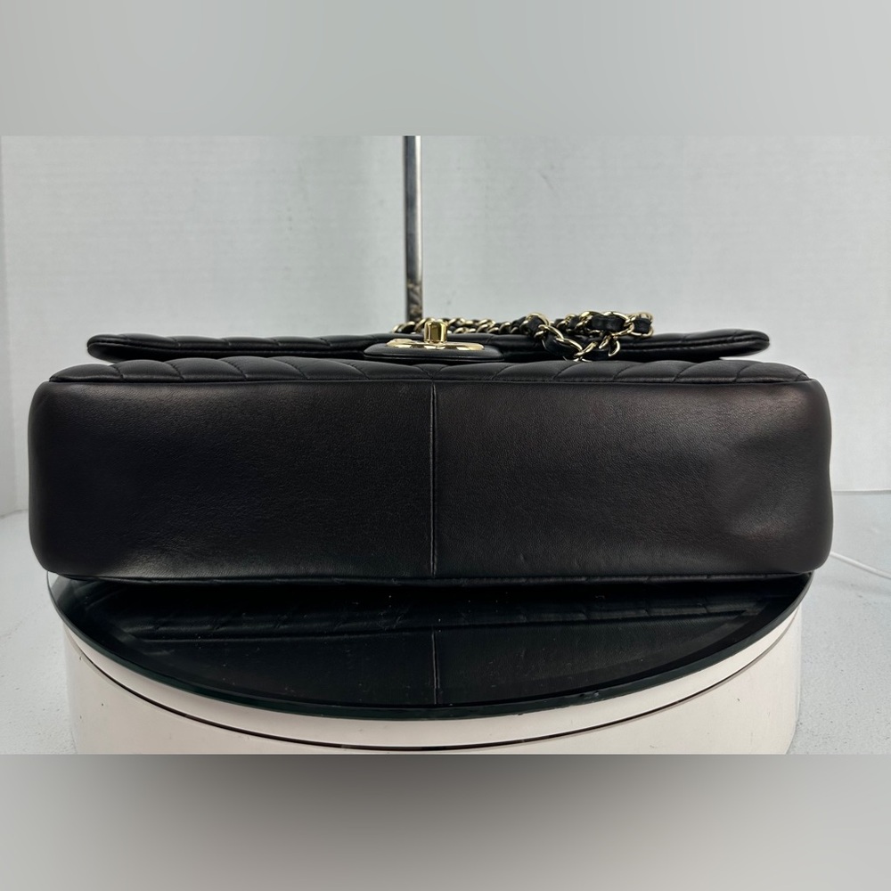 CHANEL CC CHAIN FLAP LEATHER SHOULDER/CROSSBODY BAG JUMBO - Picture 7 of 15